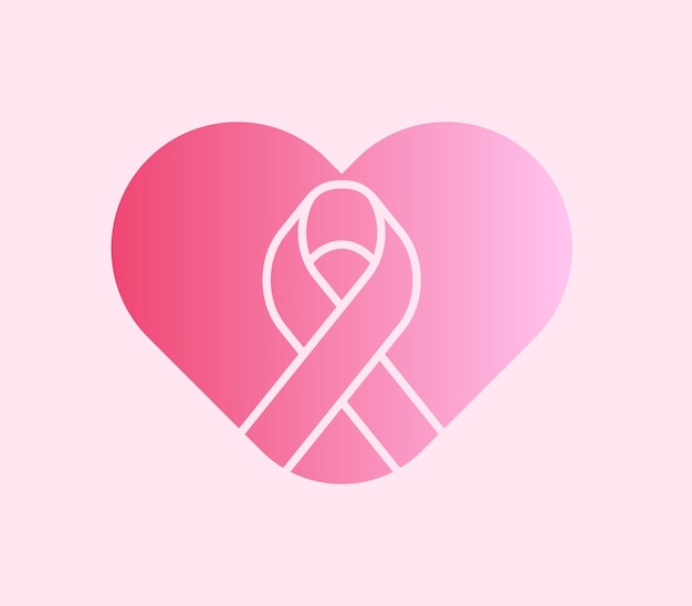 Vetor mês do câncer de mama