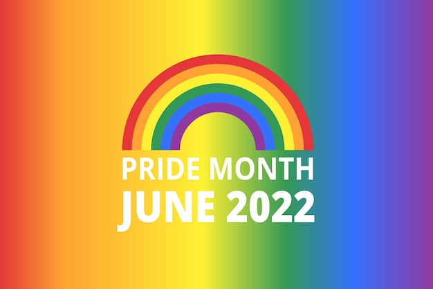 Mês do orgulho 2022 2023 2024 cores da bandeira do orgulho lgbtq símbolo do orgulho do arco-íris