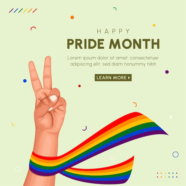 mês do orgulho lgbt festival celebração praça banner design_2