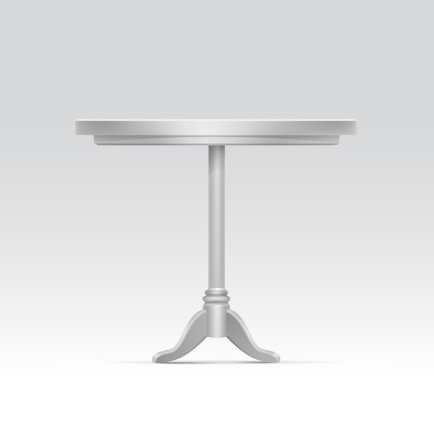 Mesa-redonda vazia