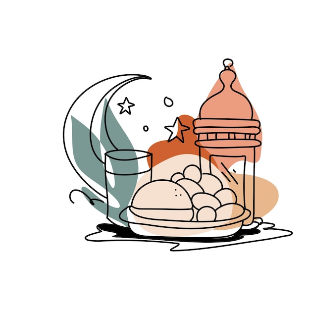 mesquita com um prato de comida e um copo de água na frente dela