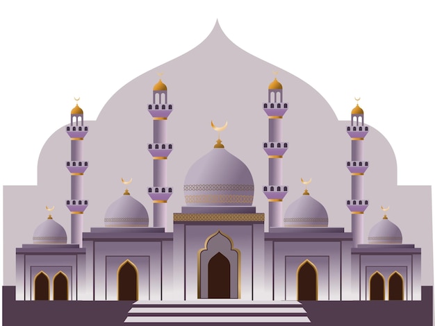 mesquita de fundo islâmico