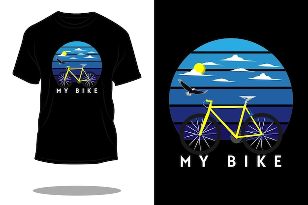 Meu design de camiseta retrô de bicicleta