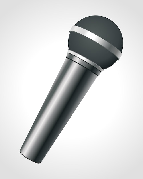 Microfone sem fio moderno para desempenho