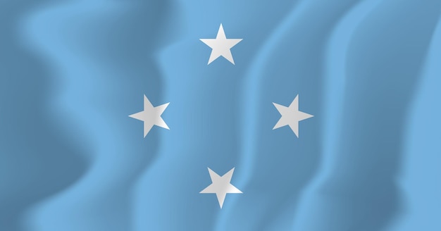 Micronésia acenou bandeira ilustração vetorial de fundo