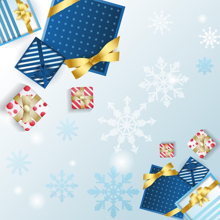 Vetor mídia social postar modelo de banner de folheto quadrado. fundo de banner de venda para venda de compras de ano novo. design para loja online na web ou oferta promocional de loja. banner de ano novo azul 2022 com neve
