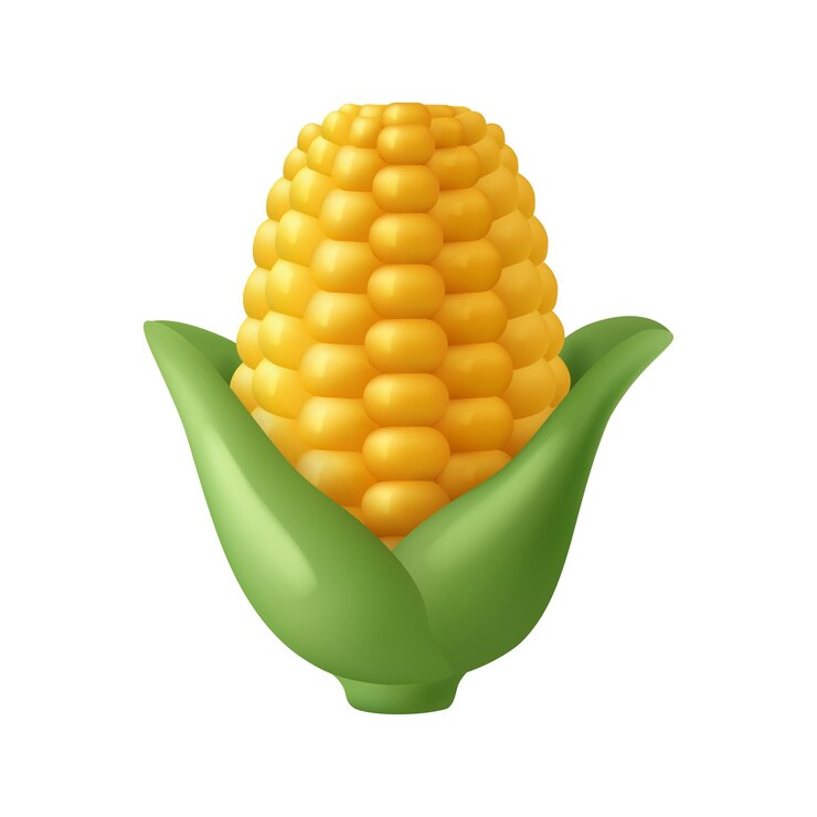 Vetor milho doce vegetal orgânico
