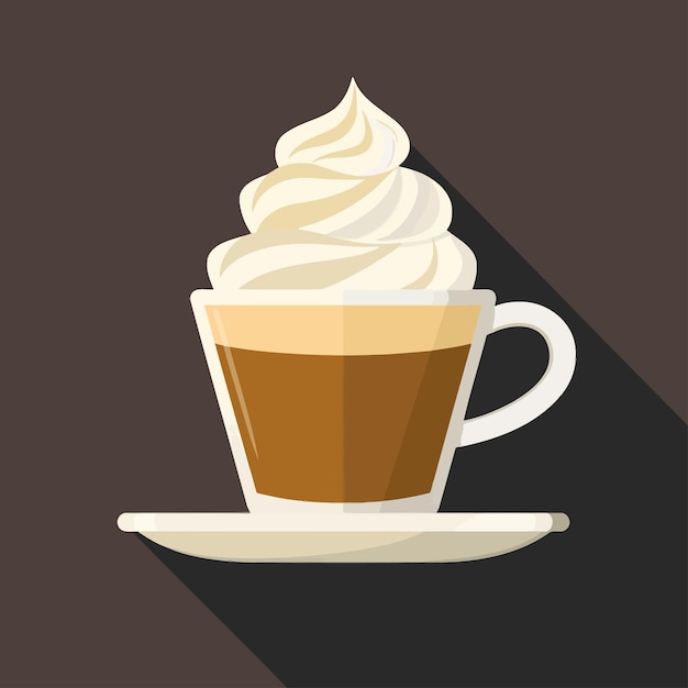 Milk_cream_coffee_flat_icon_with_long_shadowvector