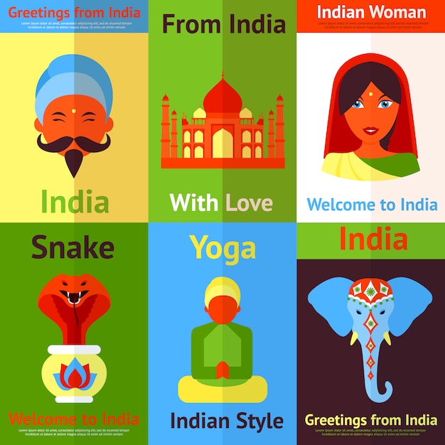 Mini cartaz da índia