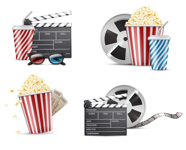 Mini conjunto de composição de cinema realista