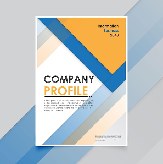Minimais de modelo de folheto empresarial moderno
