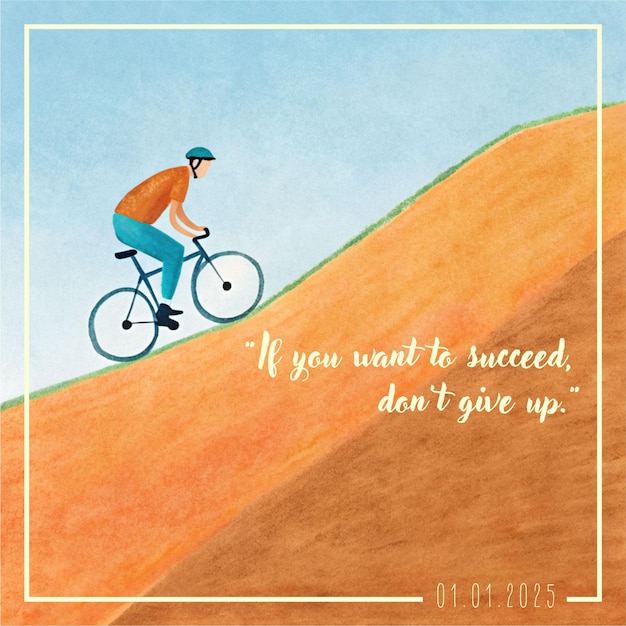 minimalista um cartaz que diz "se você quiser desistir" na parte de baixo