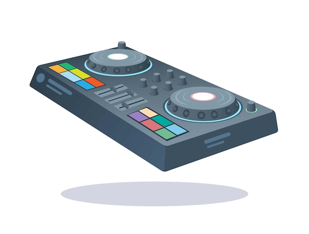 Mixer Dj Device Vector de Ilustração de Instrumentos de Música