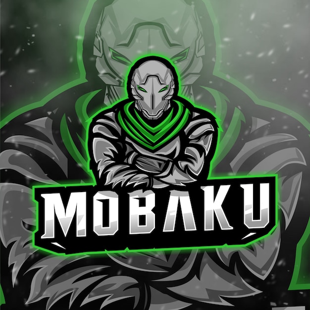 Vetor mobaku esport logo for gaming streamer and squad