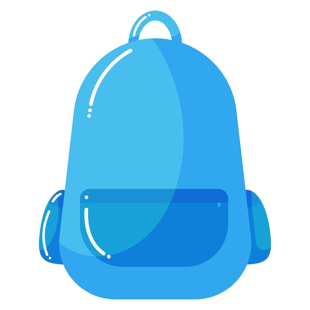 Vetor mochila de desenho animado para ilustração vetorial escolar