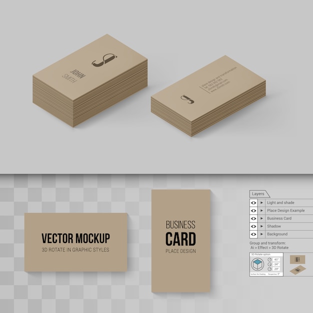 Vetor mock up de branding