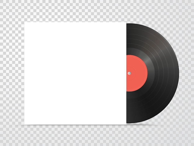 Mockup da tampa do vinil e da caixa