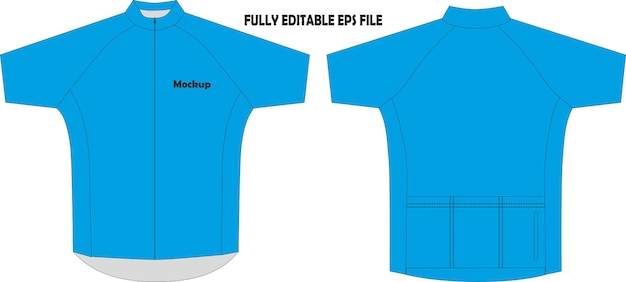 Mockup de camisa de ciclismo sublimada