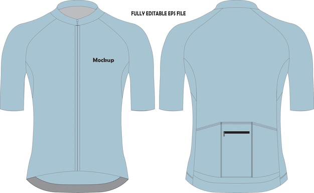 Mockup de camisa de manga curta de ciclismo