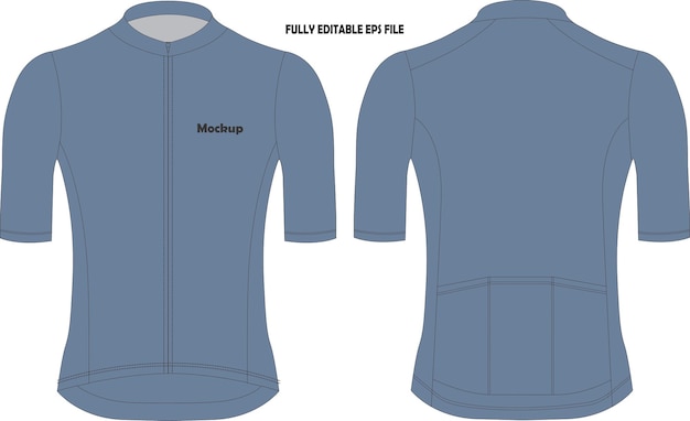 Mockup de camisa de manga curta de ciclismo