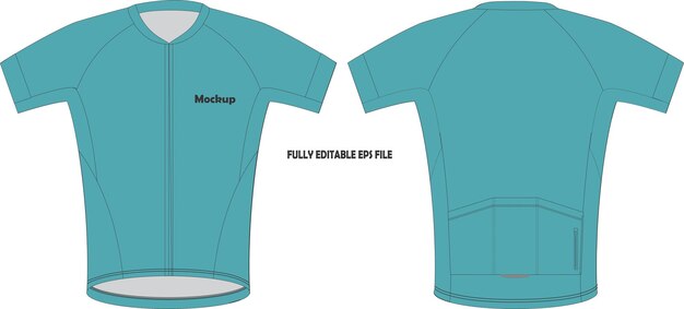 Mockup de camisa de manga curta de ciclismo