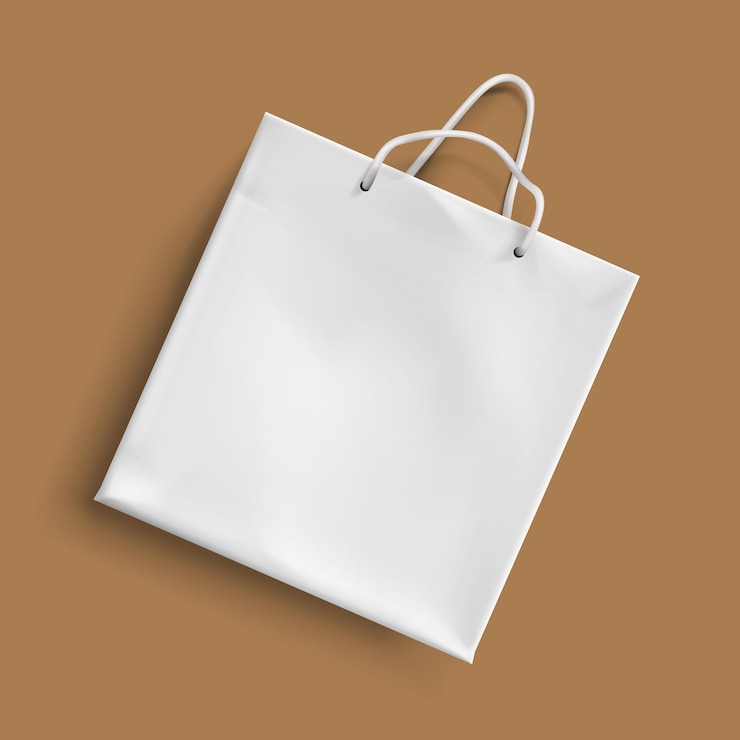 Vetor mockup do saco de papel