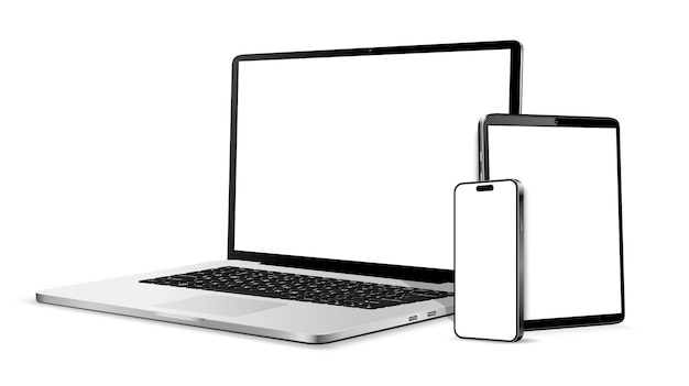 Modelagem de dispositivos realistas de laptops, tablets e telefones celulares