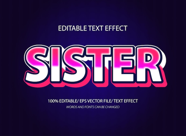 Modelagem de efeito de texto editável em 3D