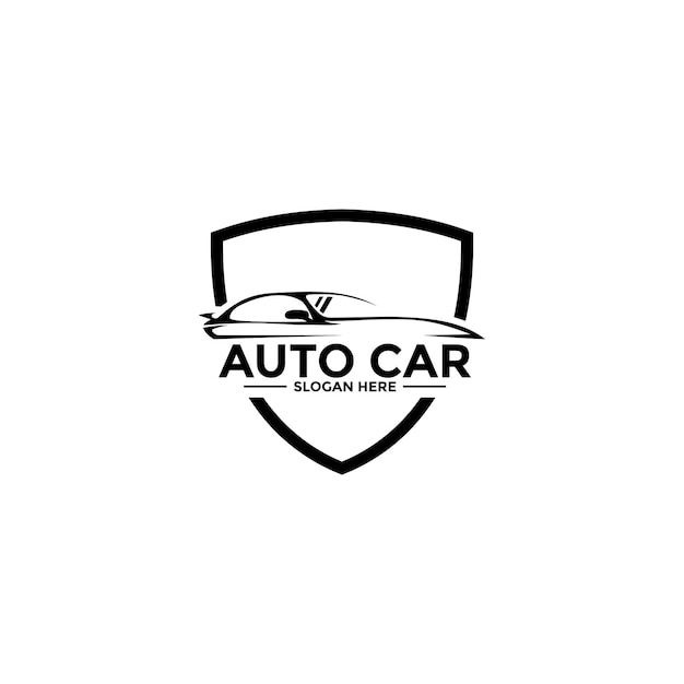 Modelagem vetorial de logotipo de garagem automotiva