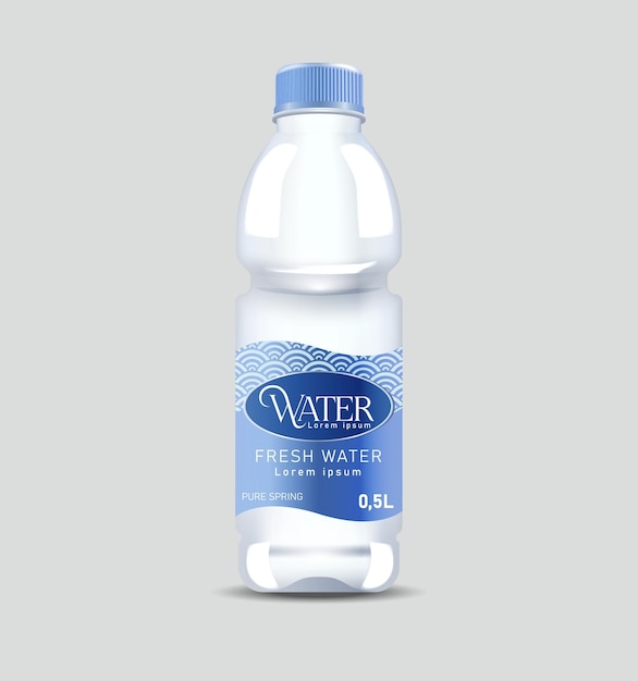 Modelo 9 de embalagem de garrafas de água