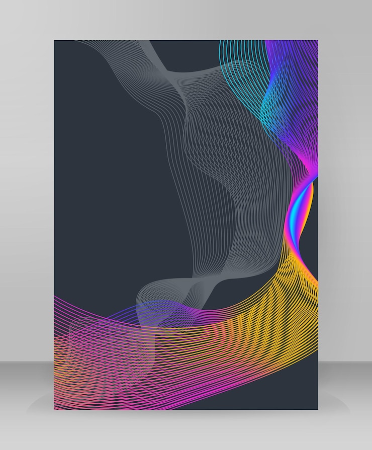 Vetor modelo de apresentação de negócios de elementos de design ilustração vetorial banners verticais da web fundo pano de fundo brilho efeito de luz eps 10 para modelo da web apresentação de página de site neon clube de discoteca
