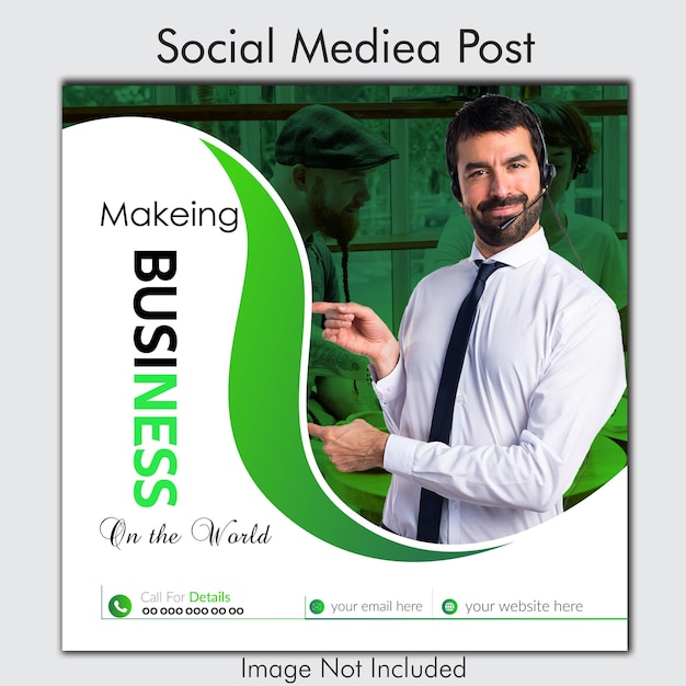 Modelo de apresentação de negócios em redes sociais