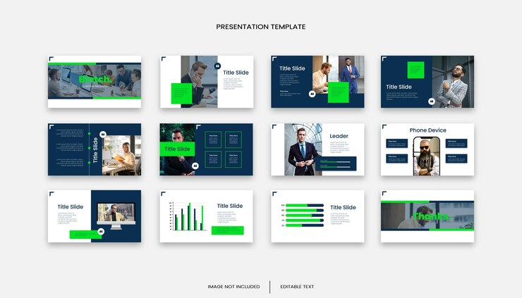 Modelo de apresentação de negócios multiuso 12 slides