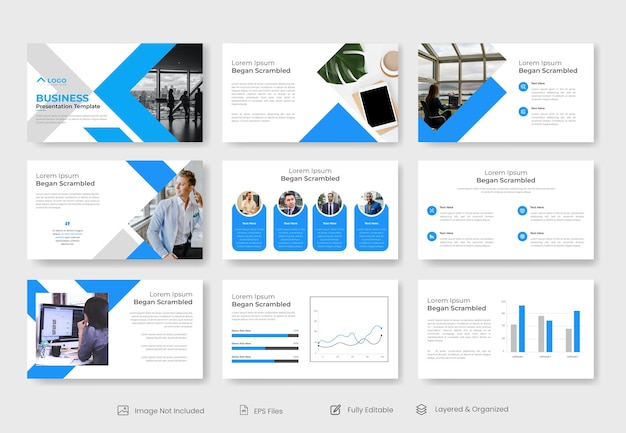 modelo de apresentação de PowerPoint de negócios mínimo