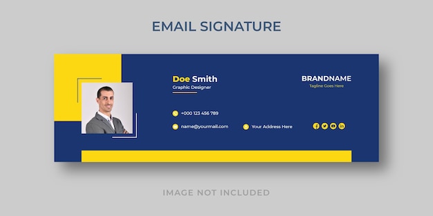 Modelo de assinatura de e-mail minimalista pessoal