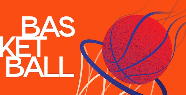 modelo de bandeira de basquetebol