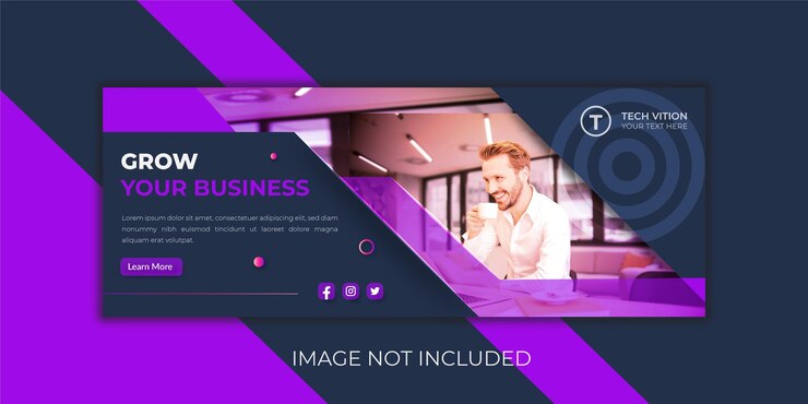 Vetor modelo de banner comercial