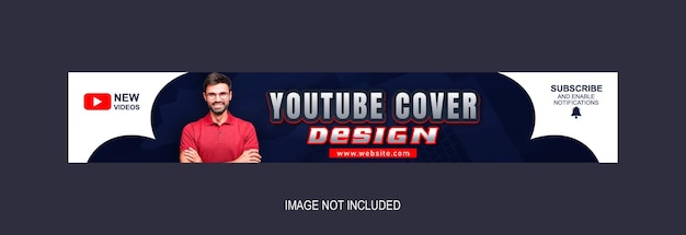 Vetor modelo de banner criativo do youtube