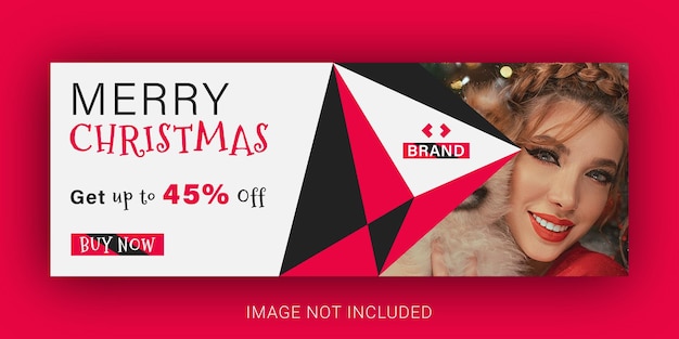 Modelo de banner da web de venda de natal