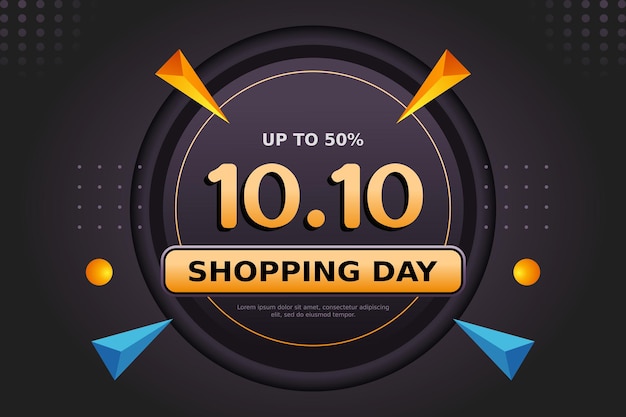 Modelo de banner de 1010 dias de compras