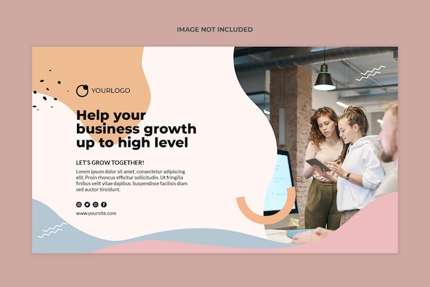 Modelo de banner de blog de negócios 2