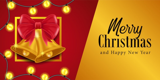 Modelo de banner de cartão de feliz Natal