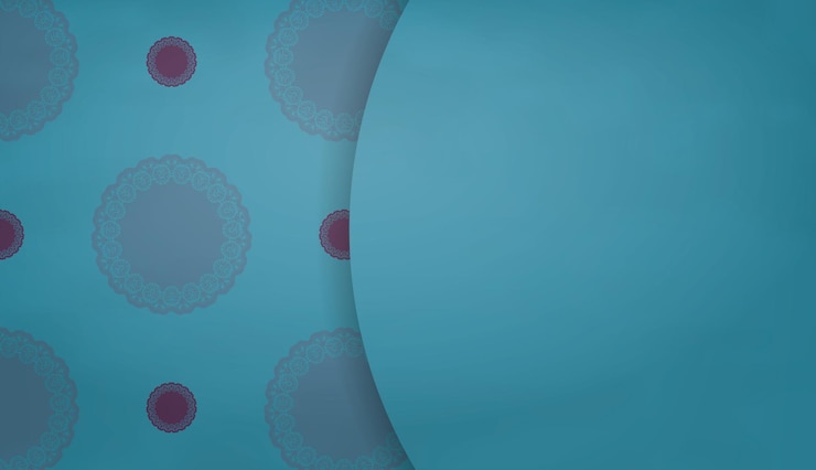 Vetor modelo de banner de cor turquesa com padrão abstrato roxo para design sob o seu texto
