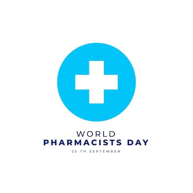 Modelo de banner de design do Dia Mundial do Farmacêutico