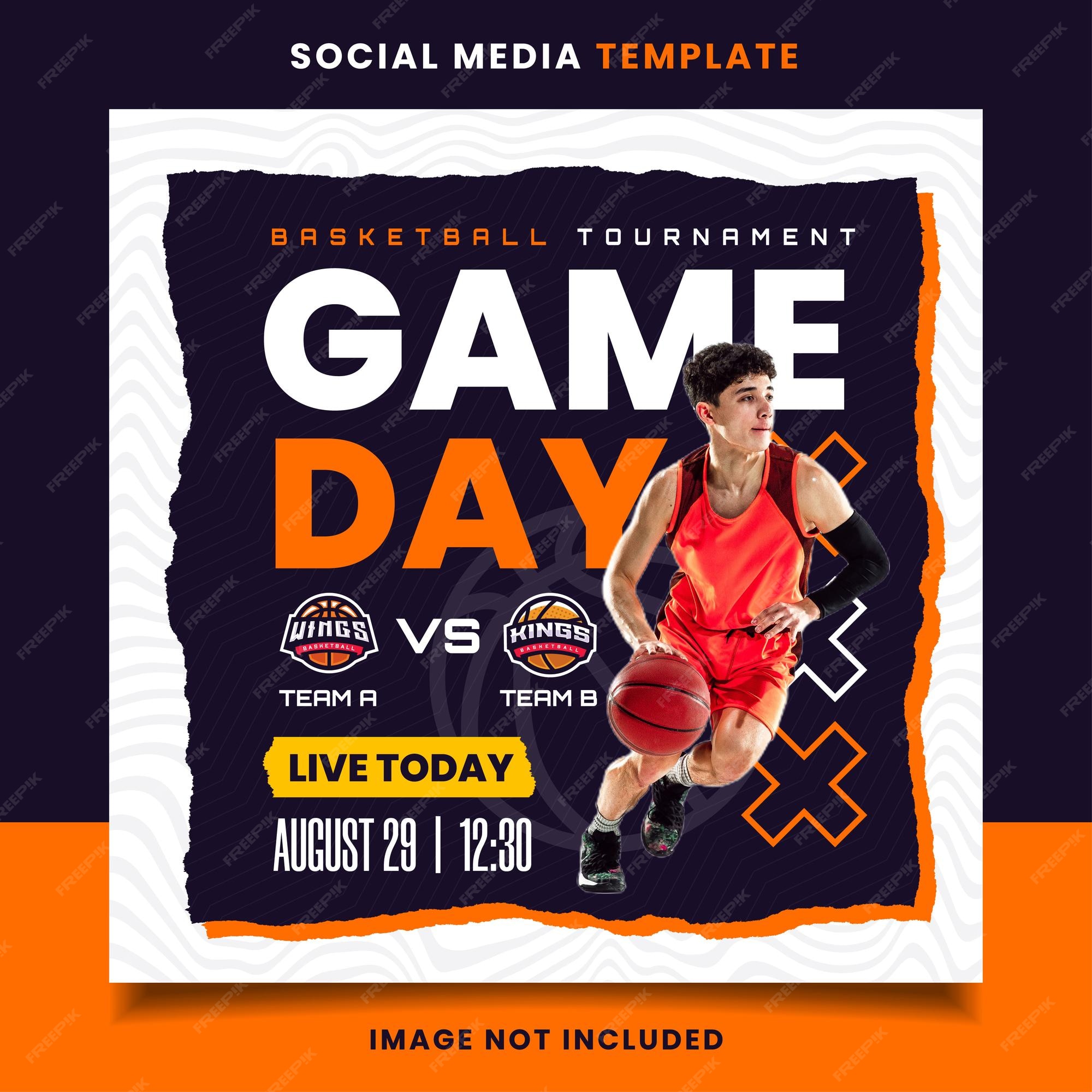 Campeonato De Basquete Jogos Social Media PSD Editável [download] - Designi