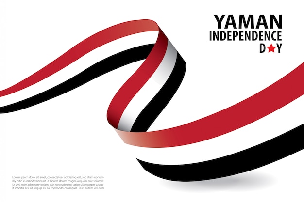 Modelo de banner de fundo de dia da independência de yaman. dia da independência do iêmen