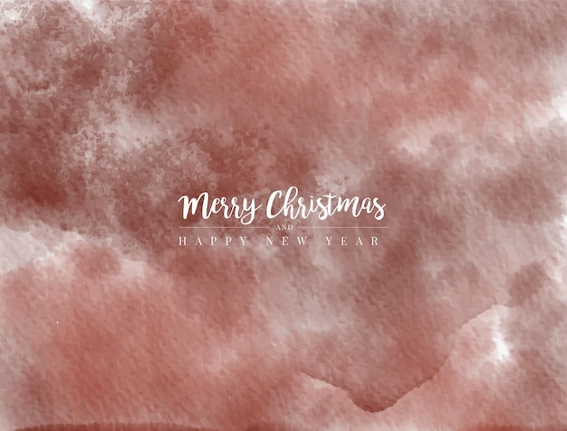 Modelo de banner de fundo de natal em aquarela elegante