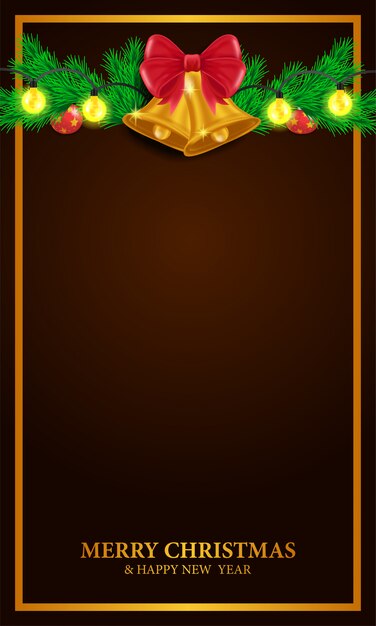 Modelo de banner de natal