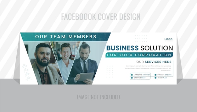 Modelo de banner de página de capa do Facebook de marketing digital vetorial