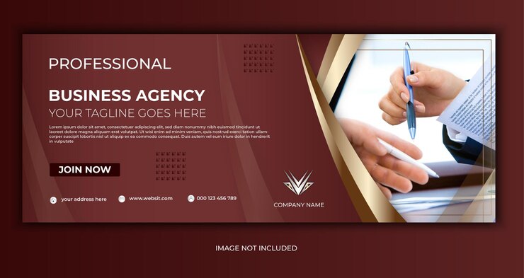 Vetor modelo de banner do facebook de marketing digital